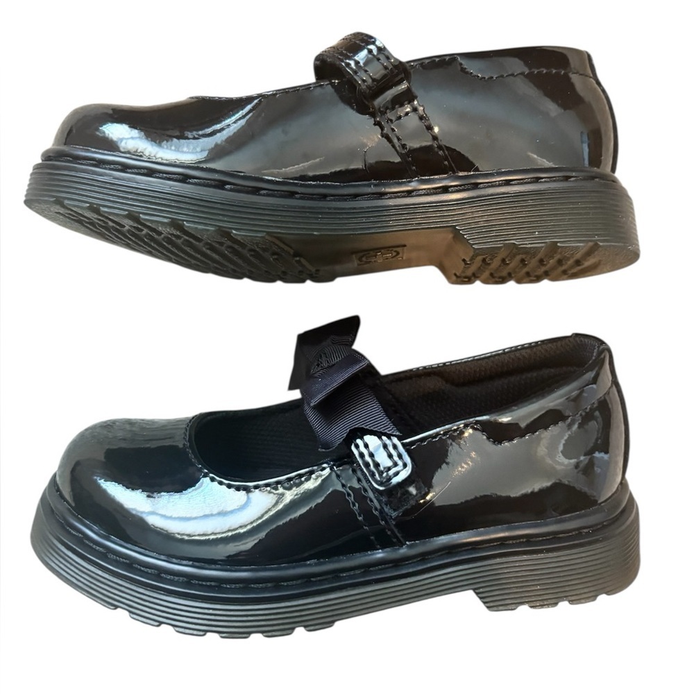 Dr. Martens Mary Jane Toddler Black Patent Leather Dress Shoes - Picture 3 of 8